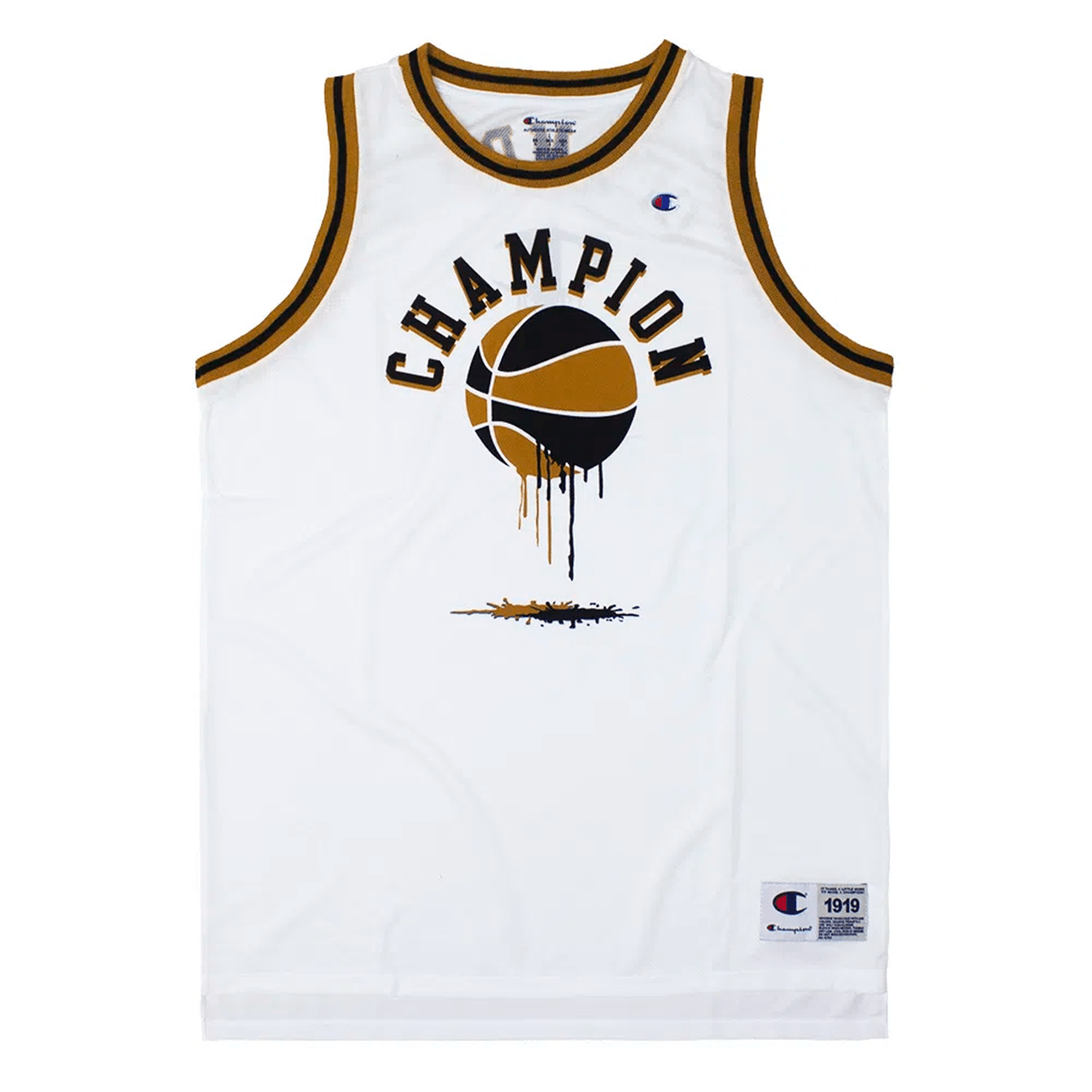 Camiseta Regata Basket Champion Melted White - Sevet Company