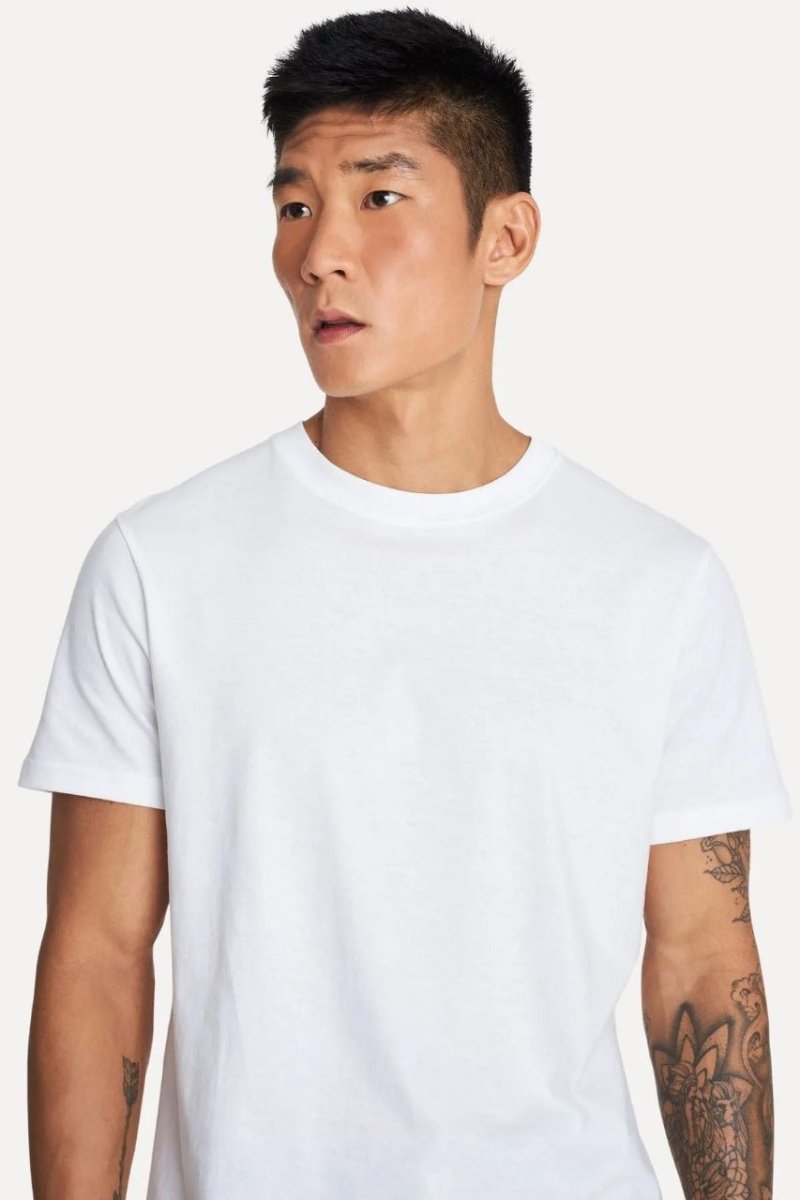 Camiseta Simples Mc Algodao Peruano Masculina Branco