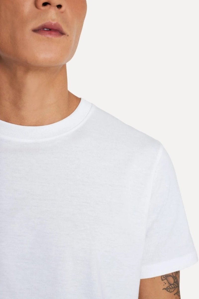 Camiseta Simples Mc Algodao Peruano Masculina Branco