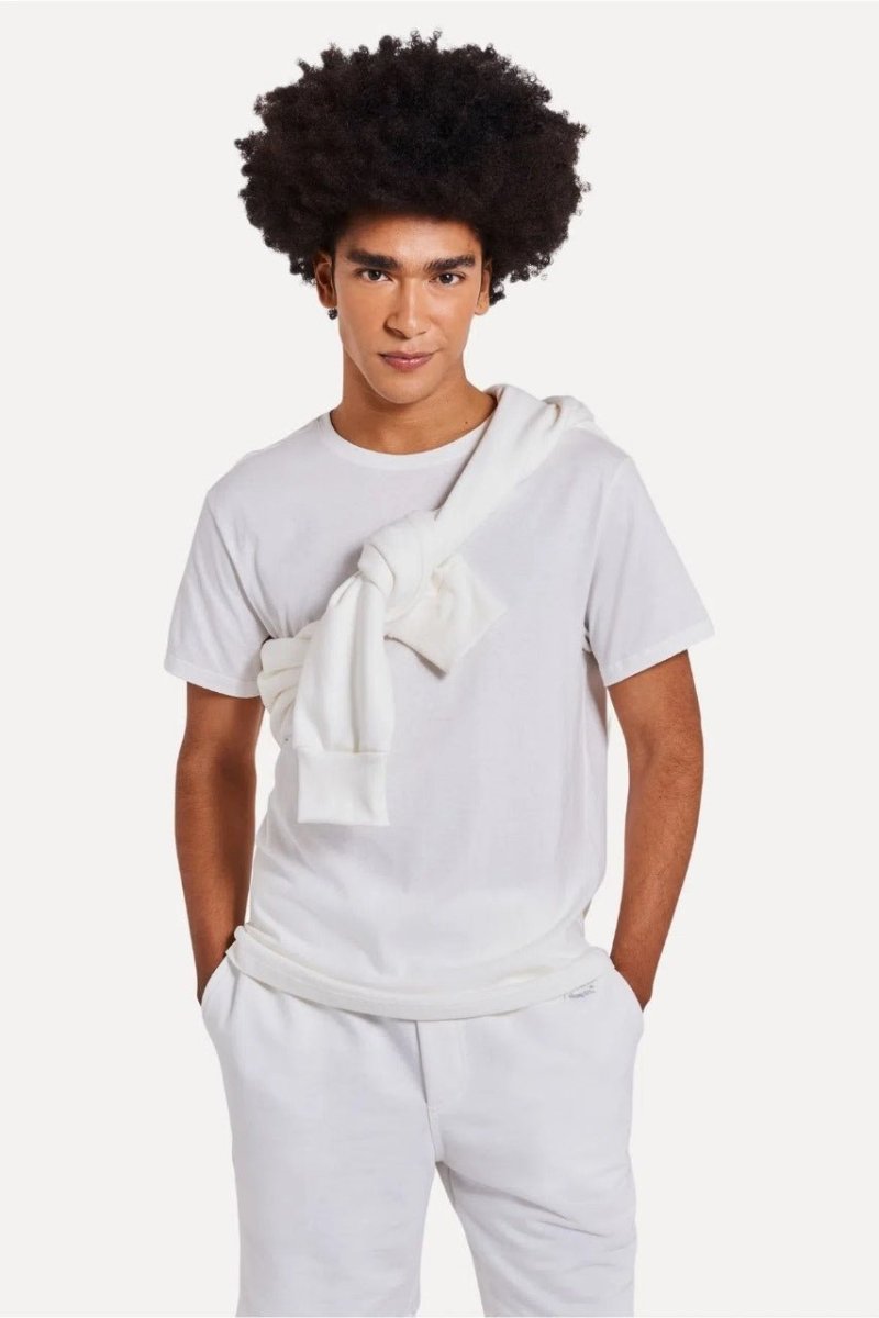 Camiseta Simples Mc Gola Careca Simples Off White