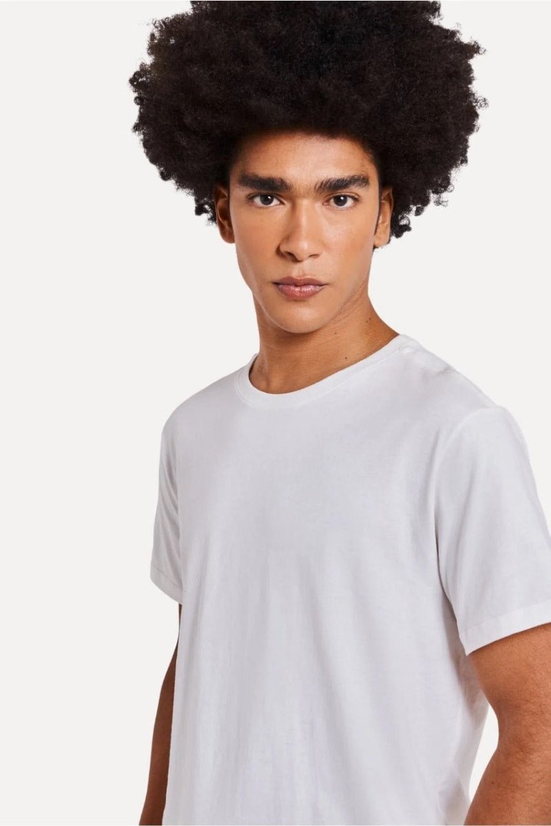 Camiseta Simples Mc Gola Careca Simples Off White