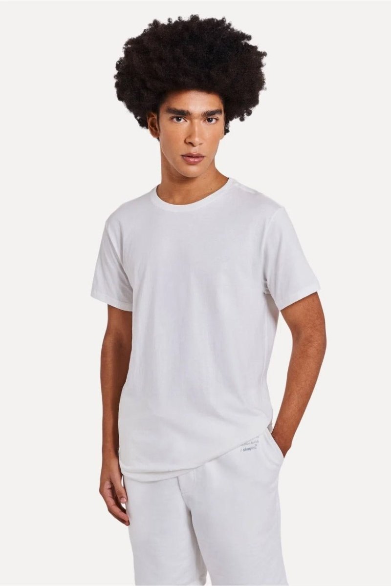 Camiseta Simples Mc Gola Careca Simples Off White
