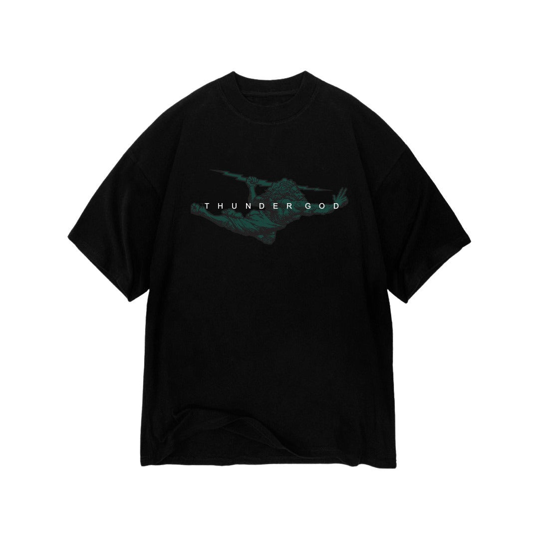 Camiseta Thunder God Oversized Dark - Preto - Sevet Company