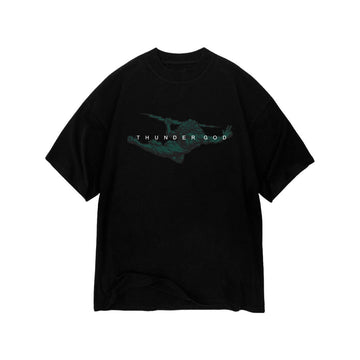 Camiseta Thunder God Oversized Dark - Preto - Sevet Company