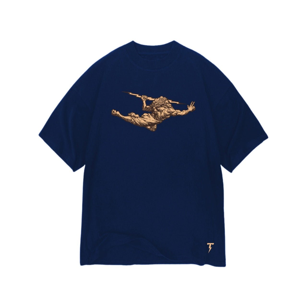Camiseta Thunder God Oversized Gold - Marinho - Sevet Company