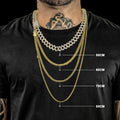 CORRENTE 3 POR 1 FECHO BOIA (2MM) - BANHADA A OURO 18K - Sevet Company