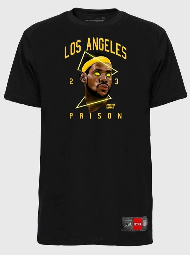 Camiseta Prison Black Lebrom James The Goat (8007225278680)