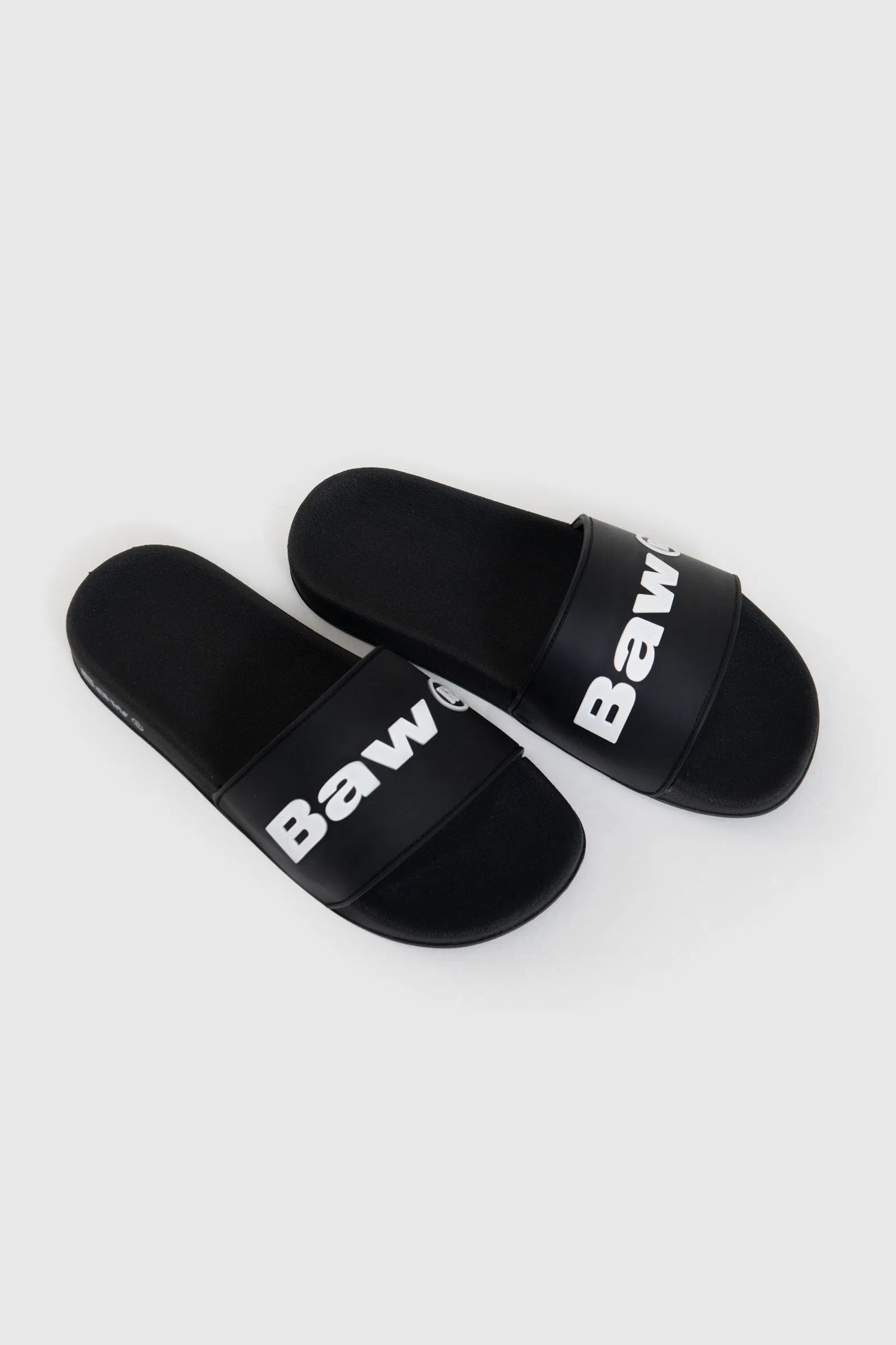 CHINELO SLIDE BAW PRETO/BRANCO (7904776421592)