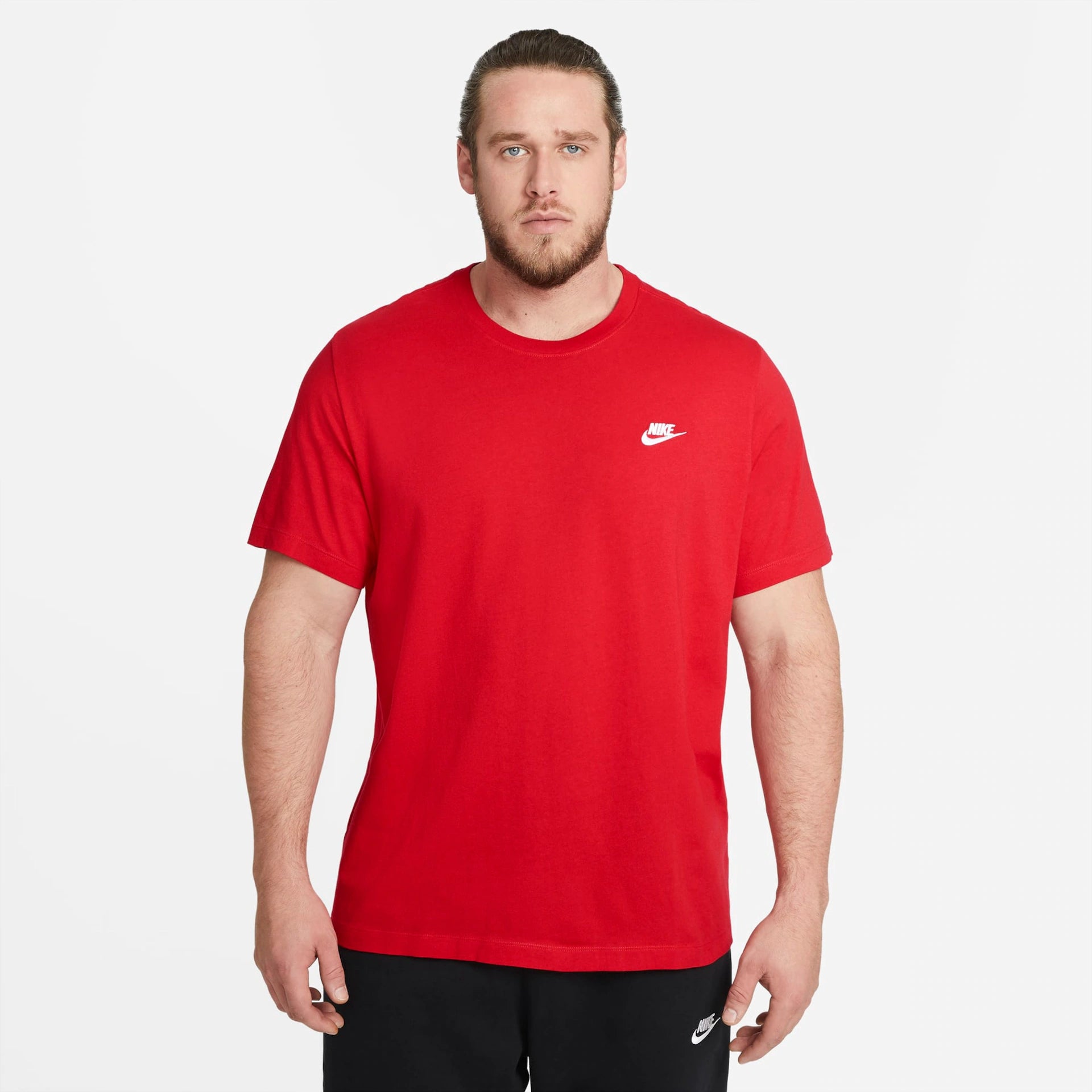 CAMISETA NIKE MANGA CURTA CLUB TEE HO22 VERMELHO (7911333757144)
