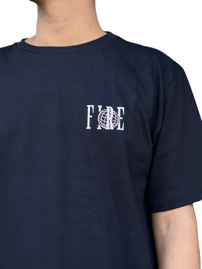 Camiseta Fire Worldwide Company Globe Preta