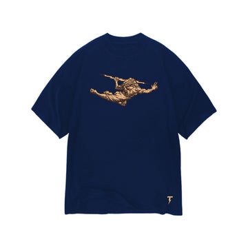 CAMISETA THUNDER GOD OVERSIZED GOLD - MARINHO (8129297842392)