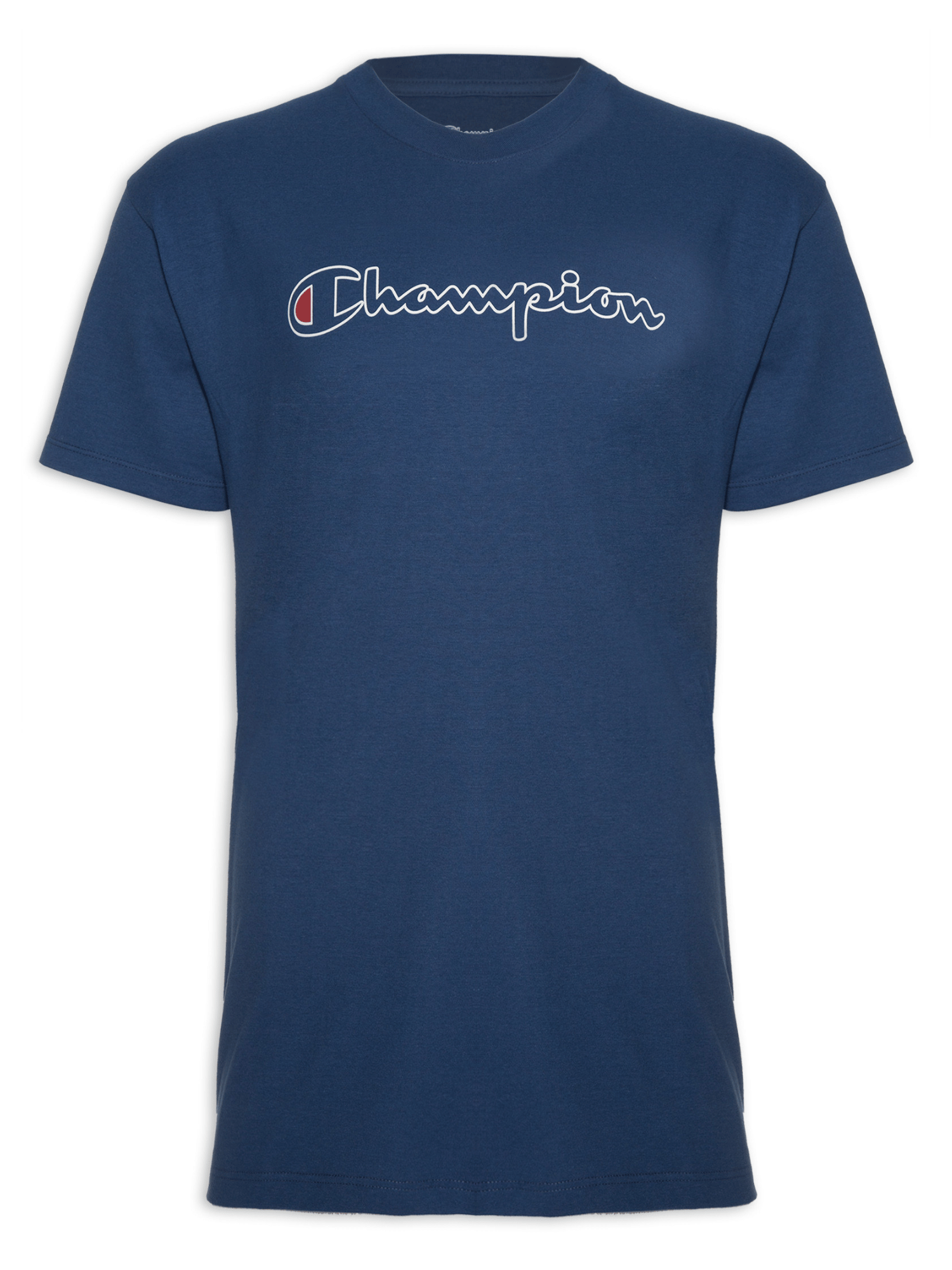 CAMISETA CHAMPION ATH SCRIPT LOGO CONTOUR NAVY (7939123773656)