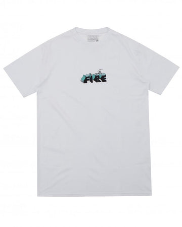 Camiseta Básica Fire x Skatelixos Mini Ramp Branca (8128160334040)