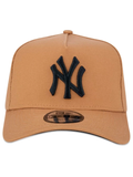 Boné New Era 9FORTY A-Frame Snapback New York Yankees Aba Curva Cáqui (8024514527448)