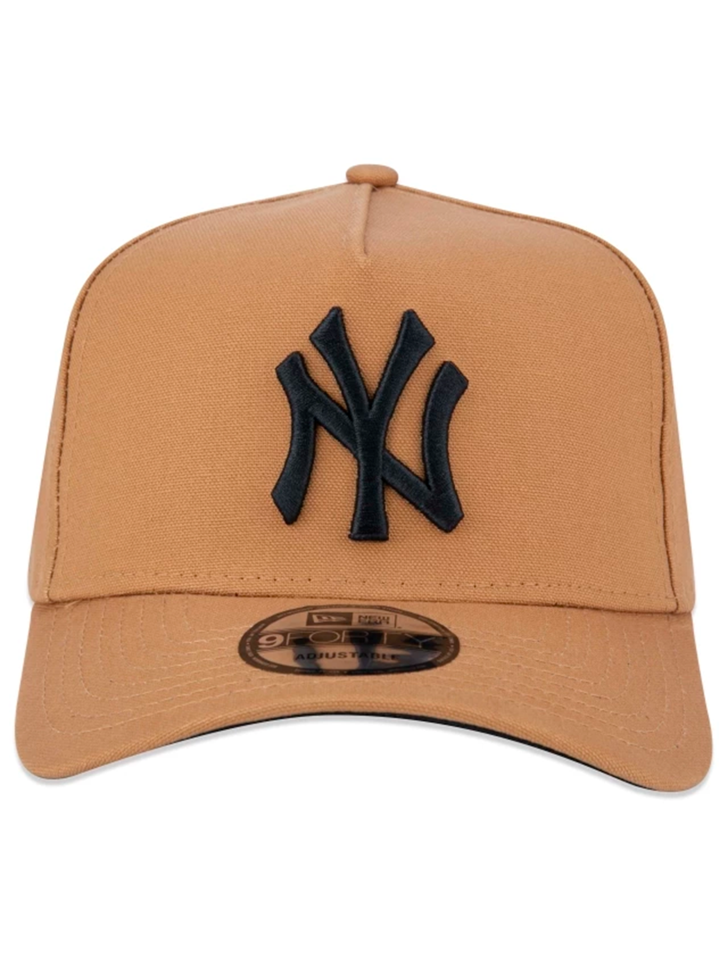 Boné New Era 9FORTY A-Frame Snapback New York Yankees Aba Curva Cáqui (8024514527448)