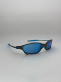 Óculos de Sol Juliet X Metal Lente Azul Ice Thug Borracha Azul (6174134567092)