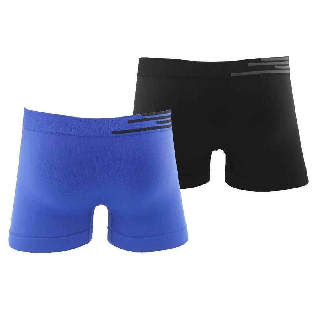 Kit 2 Cuecas Lupo Am Boxer Bas K2 Preto e Azul - Sevet Company