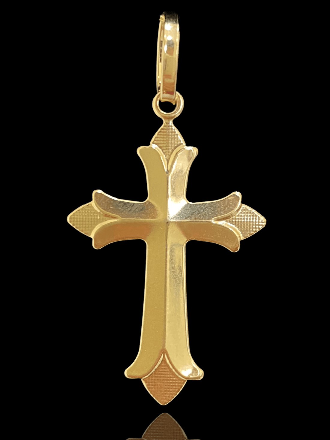 PINGENTE BANHADO A OURO 18K - CRUZ COM PONTAS - 1,6G/3X2CM - Sevet Company